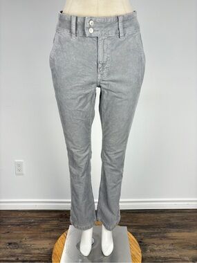 American Eagle High Rise Kick Boot Corduroy Pants Grey 6